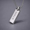 Colgante personalizado de placa de tungsteno para hombre