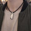 Ciondolo da uomo personalizzato con piastra in tungsteno