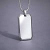 Pendentif personnalise homme plaque militaire tungstene