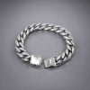 Bracelet homme argent massif chaine epaisse biker motard
