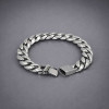 Bracelet homme argent massif chaine epaisse biker motard