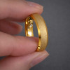 Bague mariage personnalisable Tungstene aspect sable