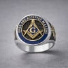 Bague homme Franc-maçonnerie chevaliere acier