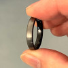 6mm Bague personnalisee dome brosse tungstene alliance