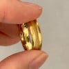 D Bague mariage personnalisable homme anneau Tungstene centre sable
