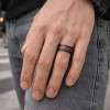 M Bague personnalisée tungstene celtique