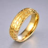 M Bague personnalisee homme anneau titane plaque or style pneu biker rouage