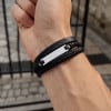 M Bracelet personnalise homme cuir gourmette multi cordons