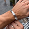 Bracelet personnalise homme gourmette acier
