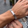 Bracelet personnalise homme gourmette acier