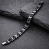 Bracelet homme ceramique noire magnetique aimante