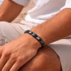 N Bracelet homme ceramique noire magnetique aimante