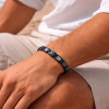N Bracelet homme ceramique noire magnetique aimante