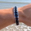 Bracelet homme ceramique pyramide magnetique aimants