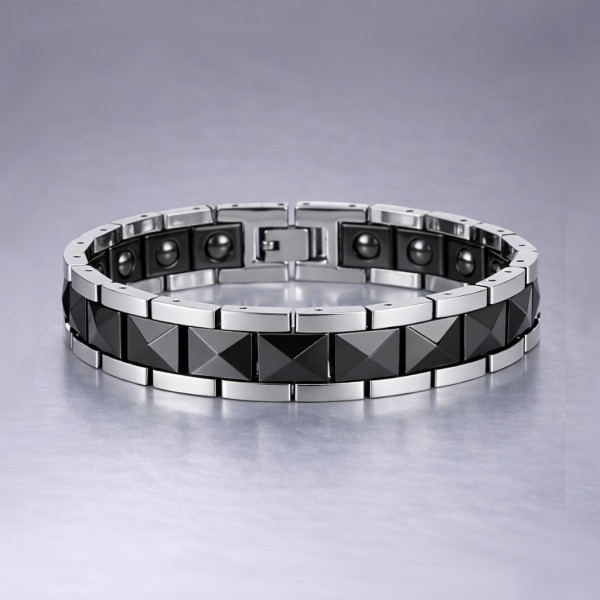 Magnetische parelarmband van puur koper voor heren en dames, 8 mm, 99