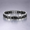 Bracelet homme ceramique pyramide magnetique aimants