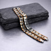 Bracelet Homme en carbure de tungstene facettes magentique
