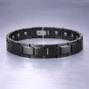 Men's High Polished blue Ceramic Magnetic Bracelet