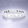 Bracelet homme ceramique noire piramide aimants