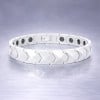 Bracelet homme ceramique noire piramide aimants
