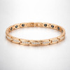 Bracelet acier magnetique aimante homme femme