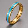 Men's Black Tungsten Carbide Center Carbon Fiber Inlay Band Ring