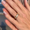 Bague personnalisee homme anneau titane ruban mat noir brosse a graver