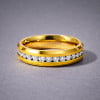 Bague personnalisee homme anneau titane ruban mat noir brosse a graver