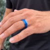 Anello antistress da uomo rotante Anello Spinner in tungsteno