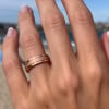 O Bague homme antistress anneau tournant Spinner tungstene