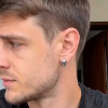 Boucles d'oreilles homme clous tete de mort argent