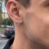 Boucles d'oreille argent celtique homme femme creoles hoop