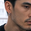 Boucles d'oreille argent Bali homme femme creoles hoop