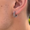 Boucles d'oreilles creoles Argent dragons ciseles zidiaque Horoscope