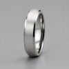 6mm Bague alliance en titane finition brossée – élégance intemporelle