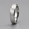 Bague alliance en titane finition brossée – élégance intemporelle