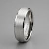 8mm Bague alliance en titane finition brossée – élégance intemporelle