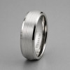 Bague alliance en titane finition brossée – élégance intemporelle