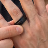Bague titane personnalisee mat brosse homme femme (Dupliqué)