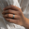 6mm Bague alliance titane avec nacre abalone – éclat naturel et raffinement