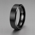 Bague alliance titane noir – sobriété moderne et élégance durable