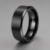 Bague alliance titane noir – sobriété moderne et élégance durable