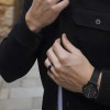 6mm Bague alliance titane noir – sobriété moderne et élégance durable