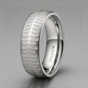 Bague personnalisee homme anneau titane plaque or style pneu biker rouage