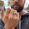 Bague argent ouvert homme oeil de dieu