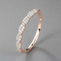 Rhodium Plated Sterling Silver Heart Opal Zirconia Inlay Ring