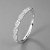 Bague de fiançailles femme en argent 925 sertie de zircons – finesse romantique et éclat intemporel