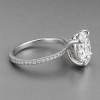 Bague solitaire de fiançailles en argent 925 – zircon 2 carats et élégance intemporelle