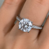 Bague solitaire de fiançailles en argent 925 – zircon 2 carats et élégance intemporelle