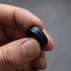 Bague personnalisee homme tungstene dome rainure mat brosse